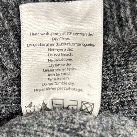 VIBERG Canada Long Sleeve Heavy Shawl Collar Fisherman Style Sweater XL - Picture 7 of 13